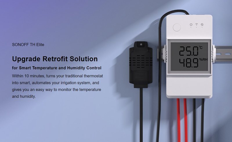 SONOFF smart διακόπτης ελέγχου θερμοκρασίας/υγρασίας , WiFi, 20A 4029 - Image 2