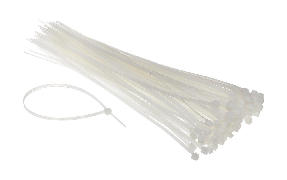 POWERTECH δεματικά καλωδίων , 200x7.6mm, λευκά, 100τμχ 1004