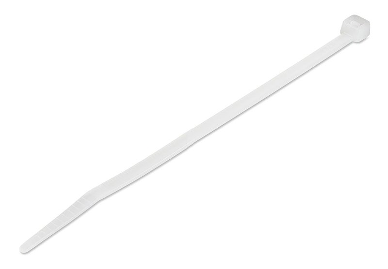 POWERTECH δεματικά καλωδίων , 200x3.6mm, λευκά, 100τμχ 4122