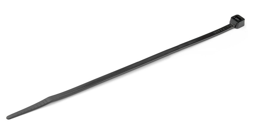 POWERTECH δεματικά καλωδίων , 250x3.6mm, μαύρα, 100τμχ 4125