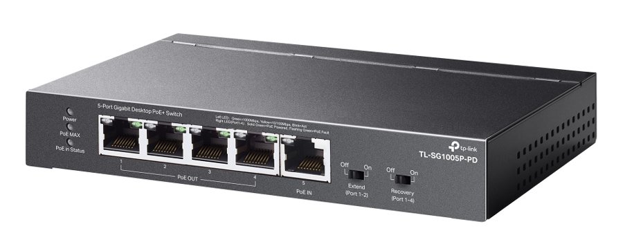 TP-LINK desktop switch , 5x Gigabit θύρες, PoE+, UN/1.0 9666