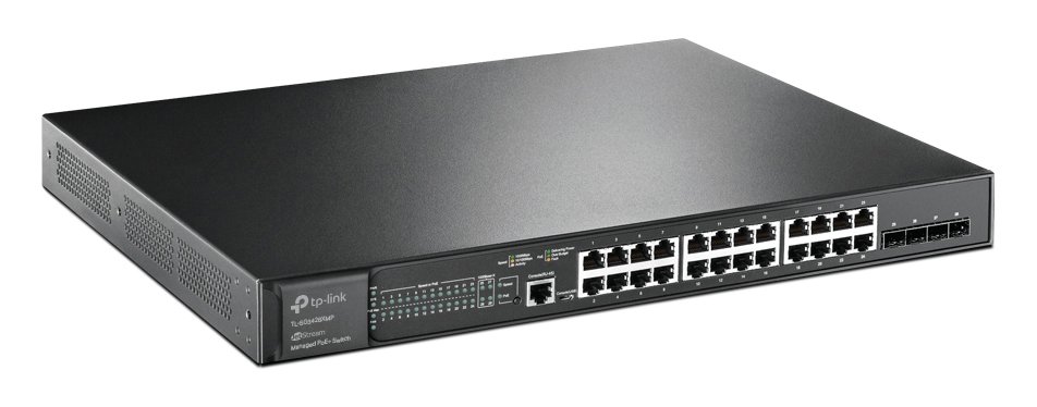 TP-LINK L2+ Managed Switch , 24x PoE+, 4x SFP+, Ver. 2.0 4676