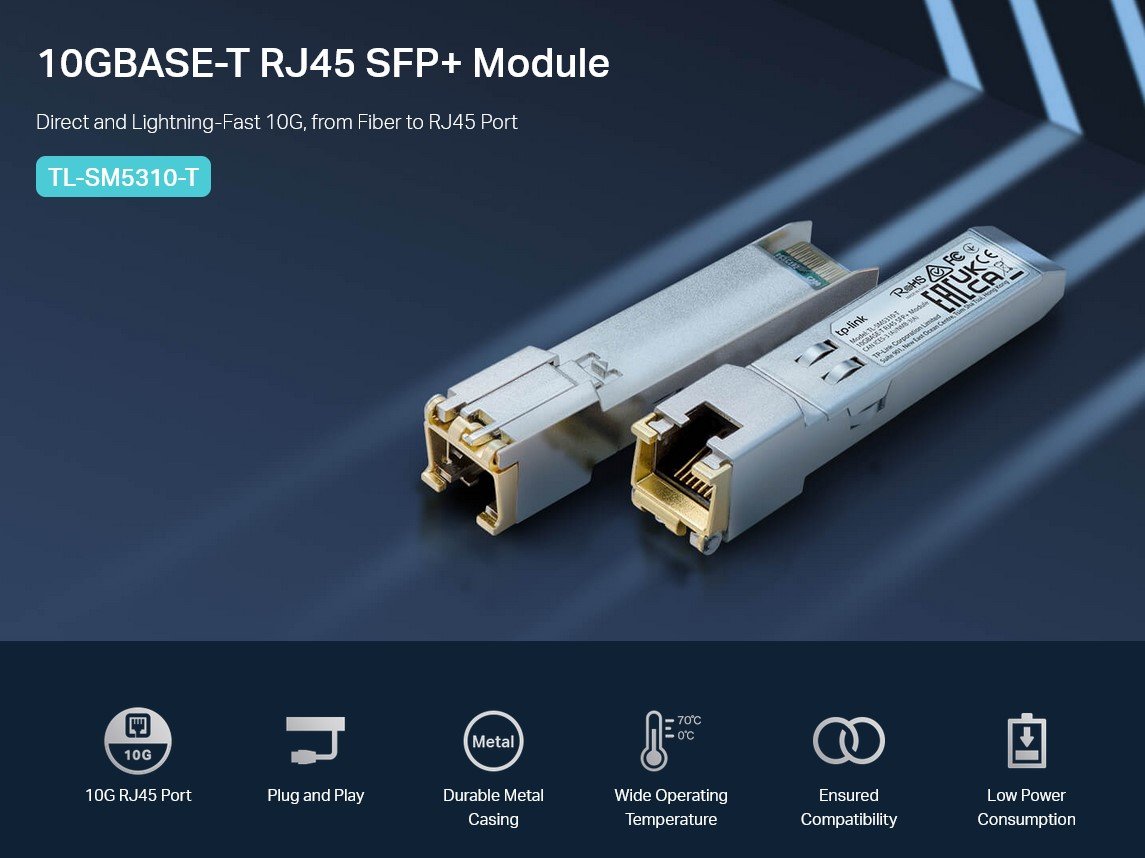 10G BASE-T RJ45 SFP+ Module, eos 30m, Ver. 1.0 5035 0 2