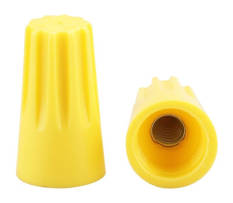 Σύνδεσμος καλωδίου twist-on P2 , Φ9.9mmx17.7mm, κίτρινος, 25τμχ 4255