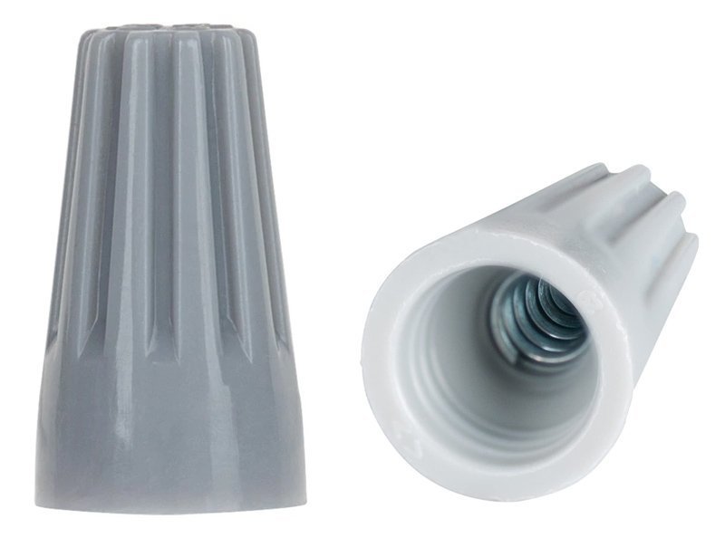 Σύνδεσμος καλωδίου twist-on P1 , Φ8.6mmx15.2mm, γκρι, 25τμχ 4257