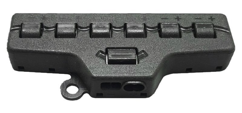 Splitter block gia LED kalodiotainies, 6-port, mayro 5491 Diafora
