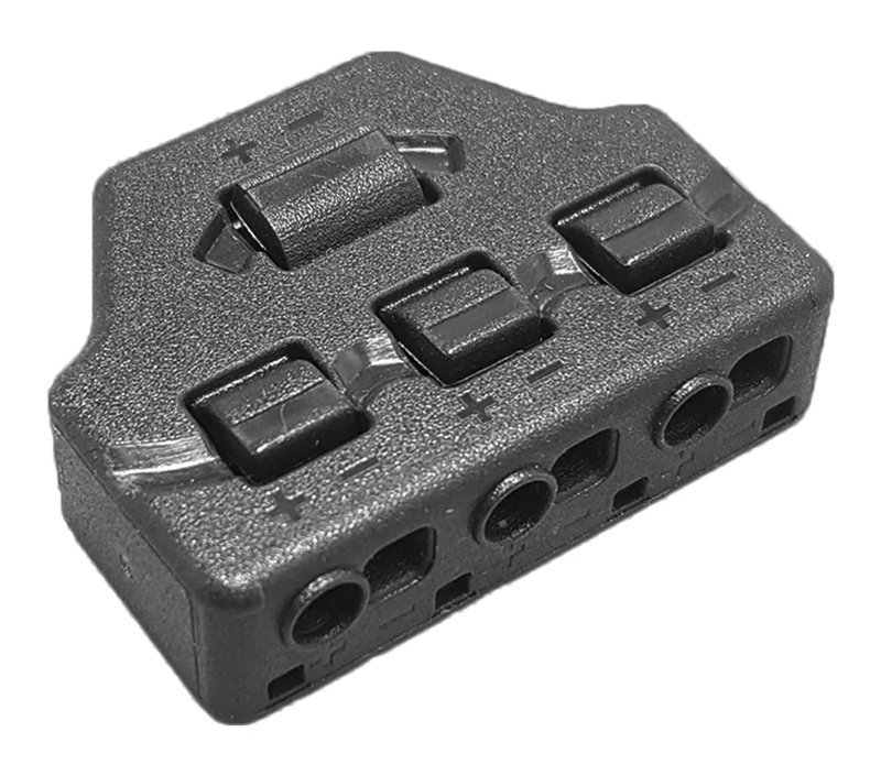 Splitter block  για LED καλωδιοταινίες, 3-port, μαύρο 5492
