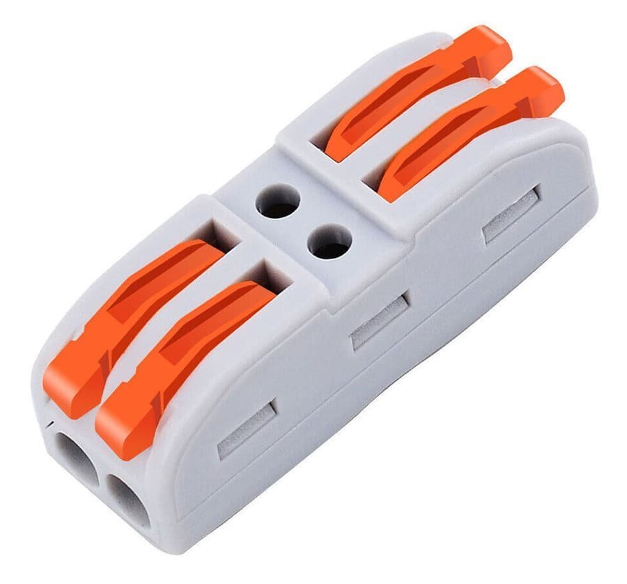 POWERTECH κλέμα σύνδεσης καλωδίων , 2pin προς 2pin, 10τμχ 9337