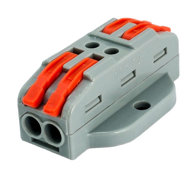 POWERTECH κλέμα σύνδεσης καλωδίων , 2pin, 10τμχ 9339