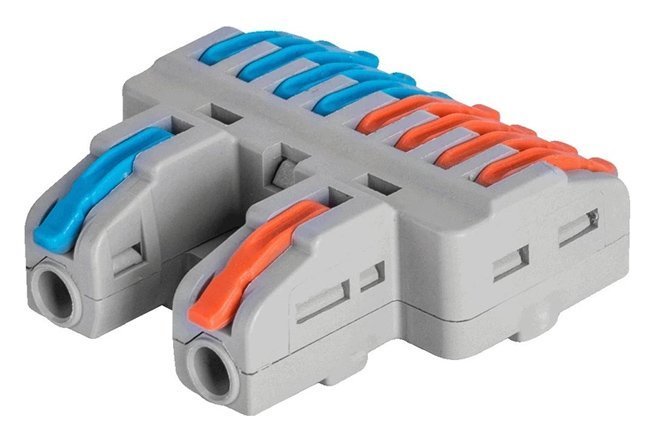 POWERTECH κλέμα σύνδεσης καλωδίων , 8pin προς 2pin, 5τμχ 9343