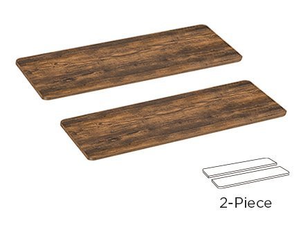 BRATECK επιφάνεια γραφείου , 120x60x1.8cm, καφέ ξύλινη 6210 - Image 3