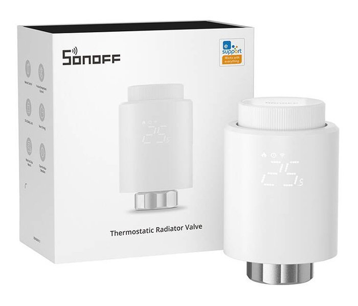 smart thermostatiki valvida gia kalorifer, ZigBee, M30x1.5, 48x76mm, 6-28°C 6402 Thermostatis