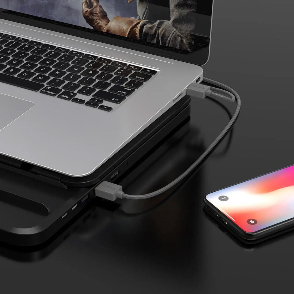 ORICO καλώδιο USB 2.0 , 480Mbps, 1m, γκρι - Image 2