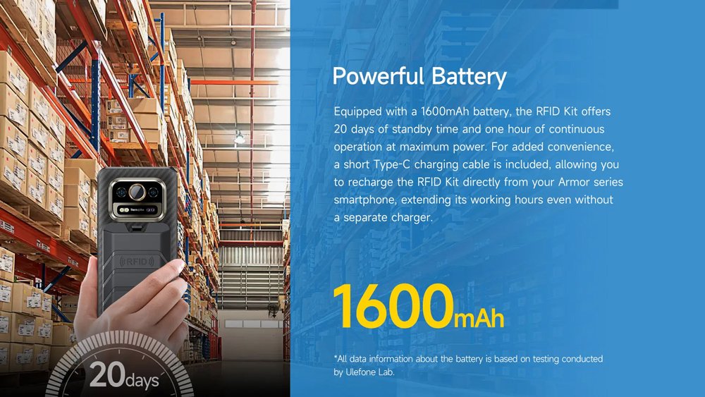 RFID reader, symvatos me Armor thikes, Bluetooth, 1600mAh 8879 RFID reader 7