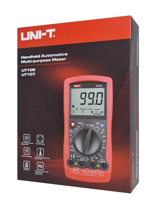 UNI-T ψηφιακό πολύμετρο αυτοκινήτων , RPM/Dwell, test μπαταρίας 3181 - Image 4