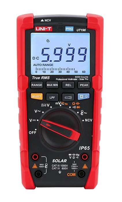 UNI-T ψηφιακό πολύμετρο Solar Pro , 1700V DC/1500V AC, True RMS 4530