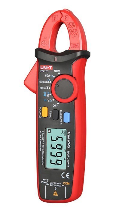 UNI-T μίνι ψηφιακή αμπεροτσιμπίδα , 60A AC/DC, NCV, True RMS 5150