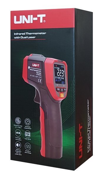 thermometro yperythron, me diplo laser, -32 eos +600 °C 1845 Thermometro - Ygrasiometro 4