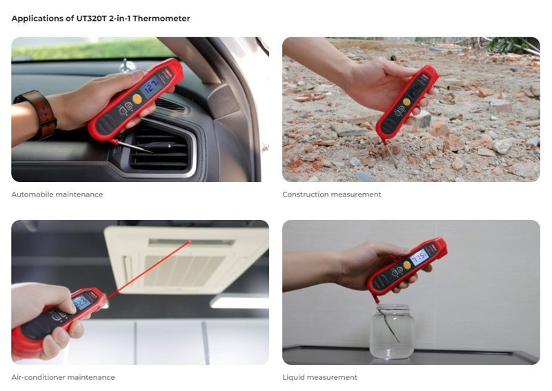 psifiako thermometro 2 in 1, -40~300 °C, IP54 5435 Thermometro - Ygrasiometro 2