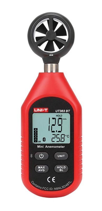 UNI-T ψηφιακό ανεμόμετρο , 0-30m/s, Bluetooth 3188