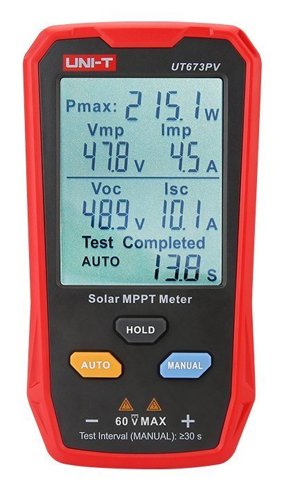UNI-T tester φωτοβολταϊκών πάνελ , 5~800W, 0~35A, 12~60V 7387