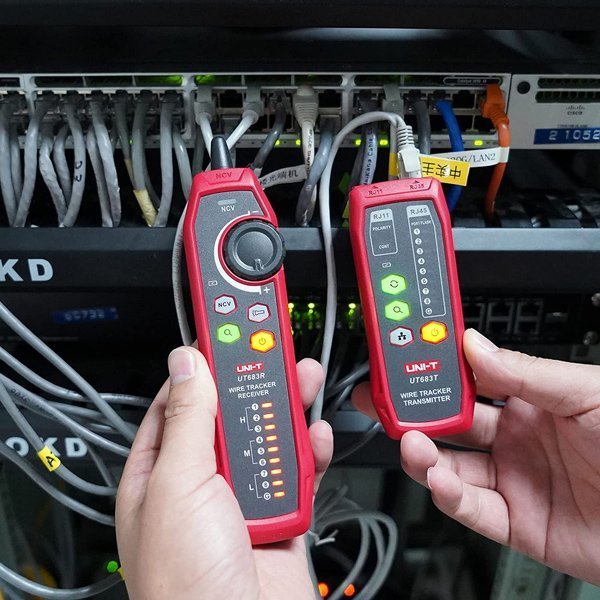 UNI-T tester καλωδίων δικτύου , RJ45/RJ11 3194 - Image 2
