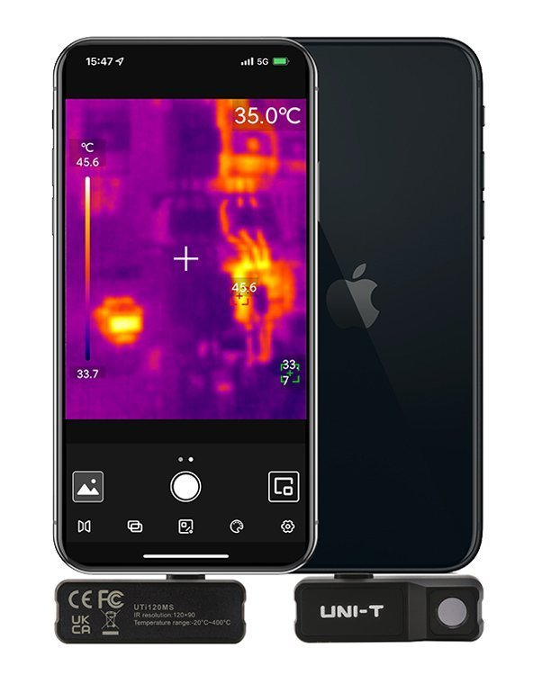 UNI-T συσκευή θερμικής απεικόνισης i120MS για iPhone, έως 400 °C 5089 - Image 2