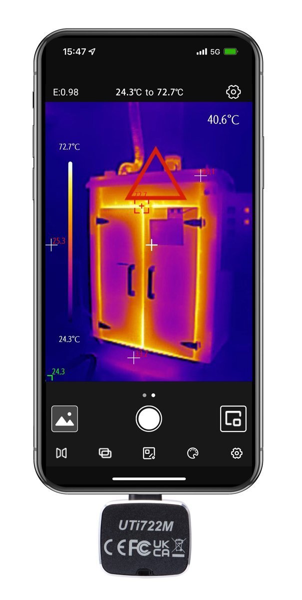 syskeyi thermikis apeikonisis i722M gia smartphone, USB-C, 20 °C eos 450 °C 8219 Thermiki apeikonisi 2