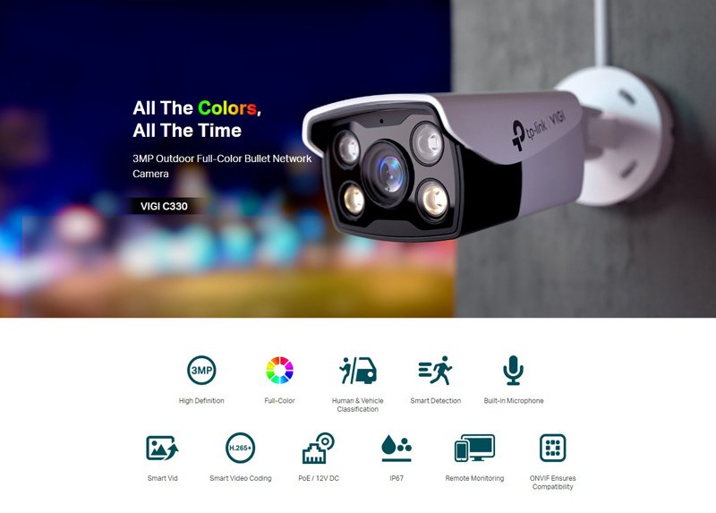 TP-LINK IP κάμερα C330, 2.8mm, 3MP, PoE, IP67, Ver. 2.0 6361 - Image 2
