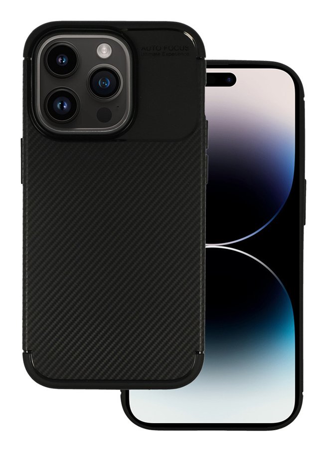Thiki Carbon Elite gia iPhone 14 Pro, mayri 4206 APPLE
