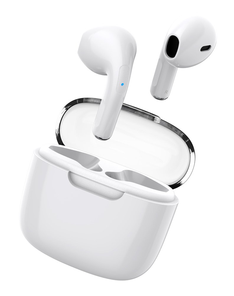 CELEBRAT earphones με θήκη φόρτισης , True Wireless, Φ13mm, λευκά 6336