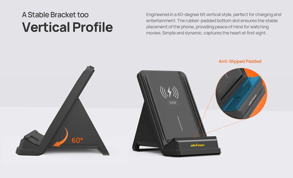 asyrmatos fortistis & vasi smartphone, 50W, mayros 7895 45W kai ano