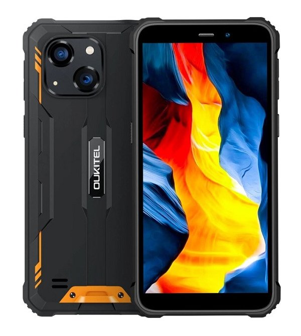 OUKITEL smartphone , 6", 4/128GB, 6300mAh, IP68/IP69K, πορτοκαλί 9139