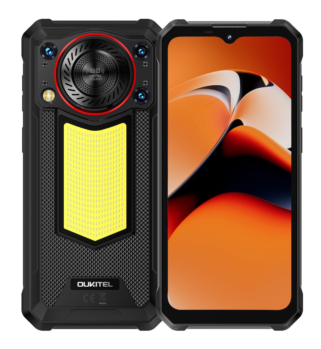 OUKITEL smartphone  με ηχείο 3W, 6.52", 8/128GB, 11000mAh, IP68/IP69K/MIL-STD-810H, μαύρο 9804