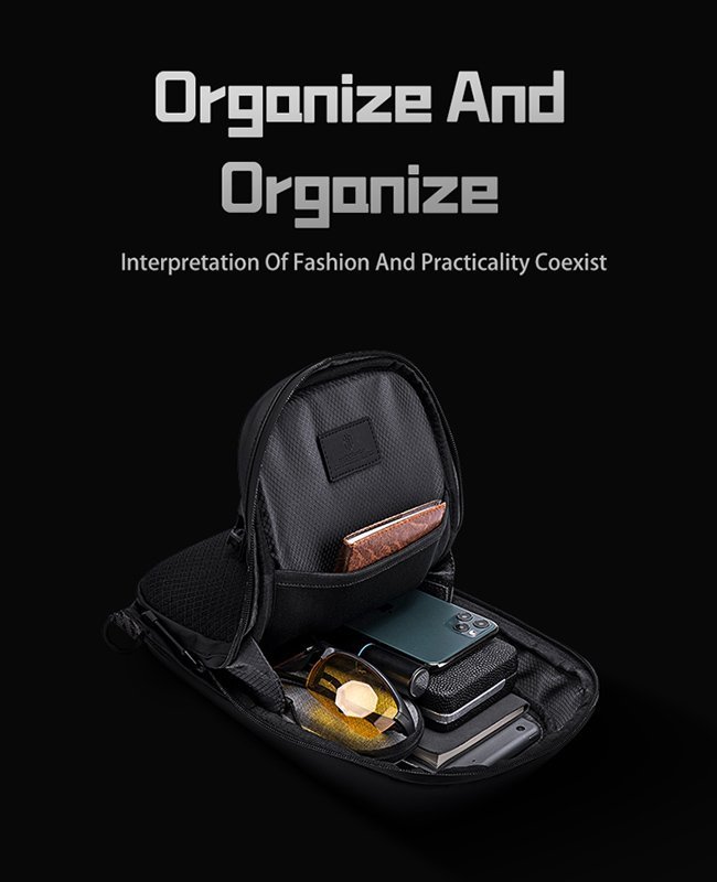 ARCTIC HUNTER τσάντα Crossbody , 5.4L, μαύρη 3548 - Image 2
