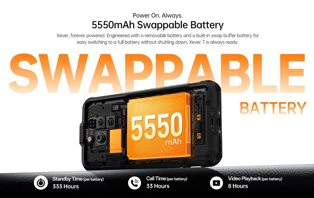 smartphone ever 7, 6.67", 12/512GB, 5G, 5550mAh, IP68/IP69K/MIL-STD-810H, mayro 9637 12GB