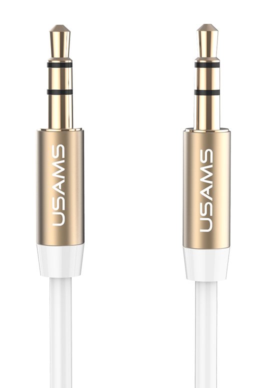 USAMS καλώδιο ήχου 3.5mm -01, AUX, 1m, λευκό 6898
