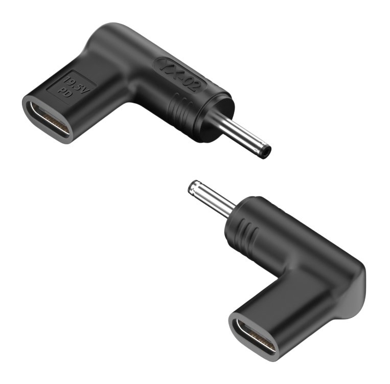 POWERTECH αντάπτορας τροφοδοσίας , USB-C σε 3.5x1.35mm, μαύρος 5550