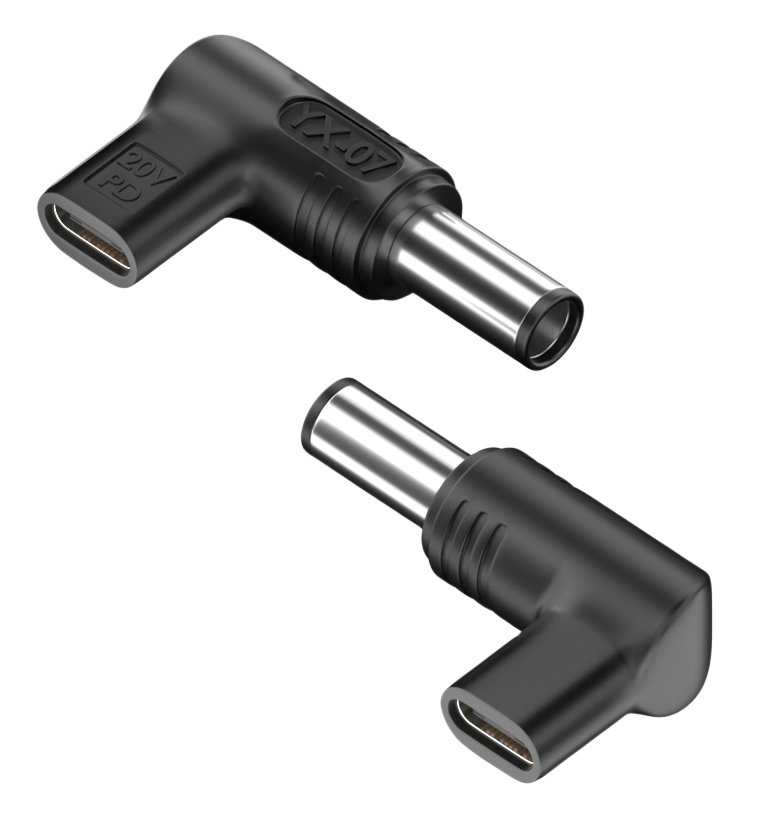 POWERTECH αντάπτορας τροφοδοσίας , USB-C σε HP 7.4x5mm, μαύρος 5554
