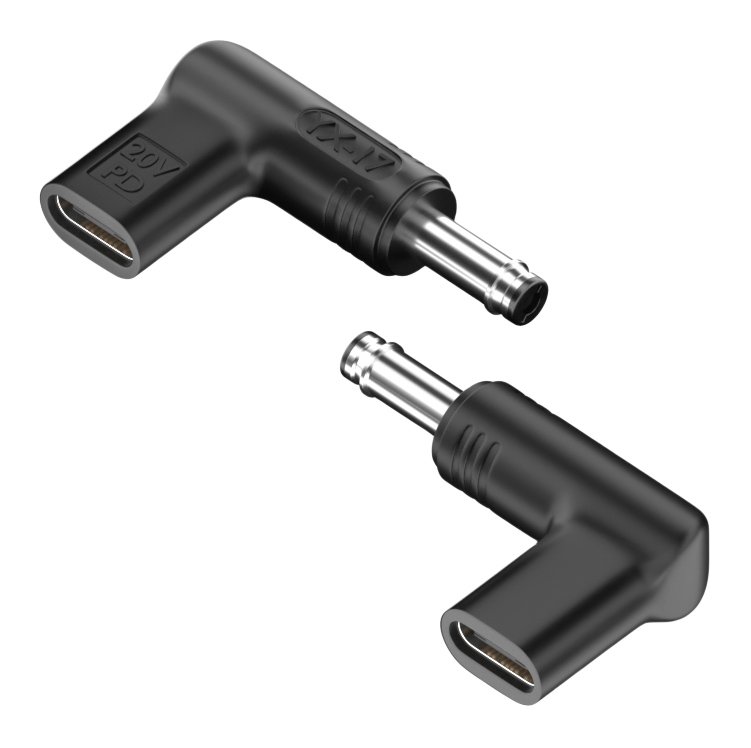 POWERTECH αντάπτορας τροφοδοσίας , USB-C σε HP 4.8x1.7mm, μαύρος 5564