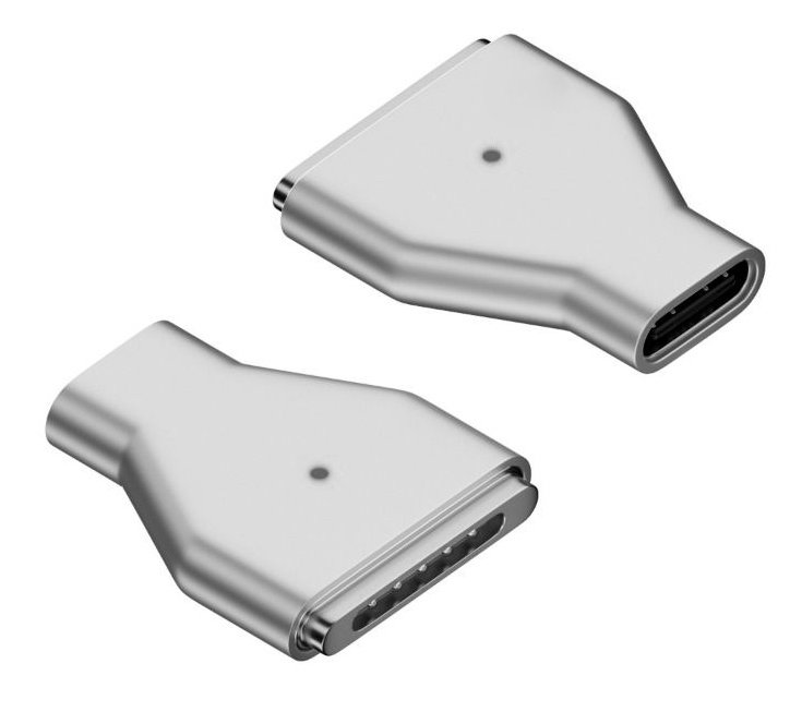 POWERTECH αντάπτορας τροφοδοσίας , USB-C σε Magsafe 3, ασημί 5687