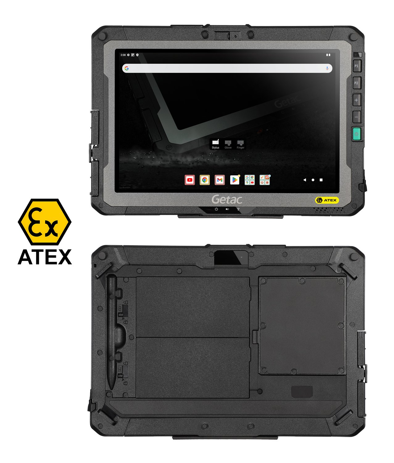 GETAC tablet X10-EX, 10.1", 4/64GB, 4G, 9980mAh, IP66/MIL-STD-810H/ATEX/IECEx, Android 13, μαύρο 9192