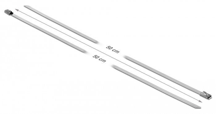 DELOCK μεταλλικός σφιγκτήρας καλωδίων , 500x4.6mm, 10τμχ 1403