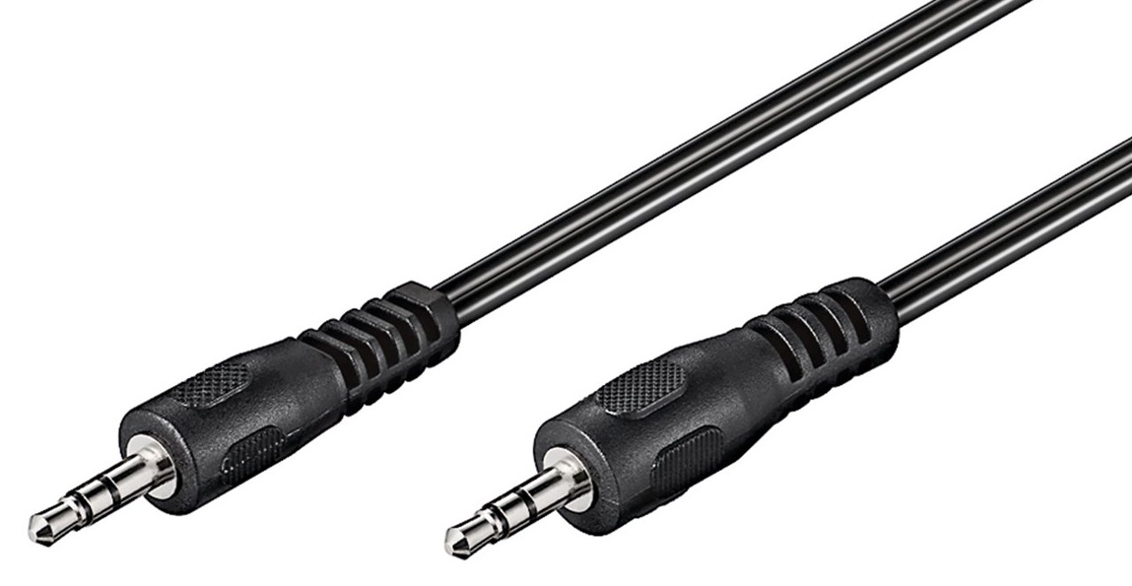 GOOBAY καλώδιο ήχου 3.5mm , 3 pin stereo, 5m, μαύρο 2217