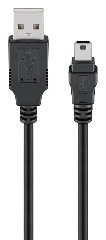 GOOBAY καλώδιο USB σε USB Mini , copper, 480Mbps, 5V, 3m, μαύρο 2706