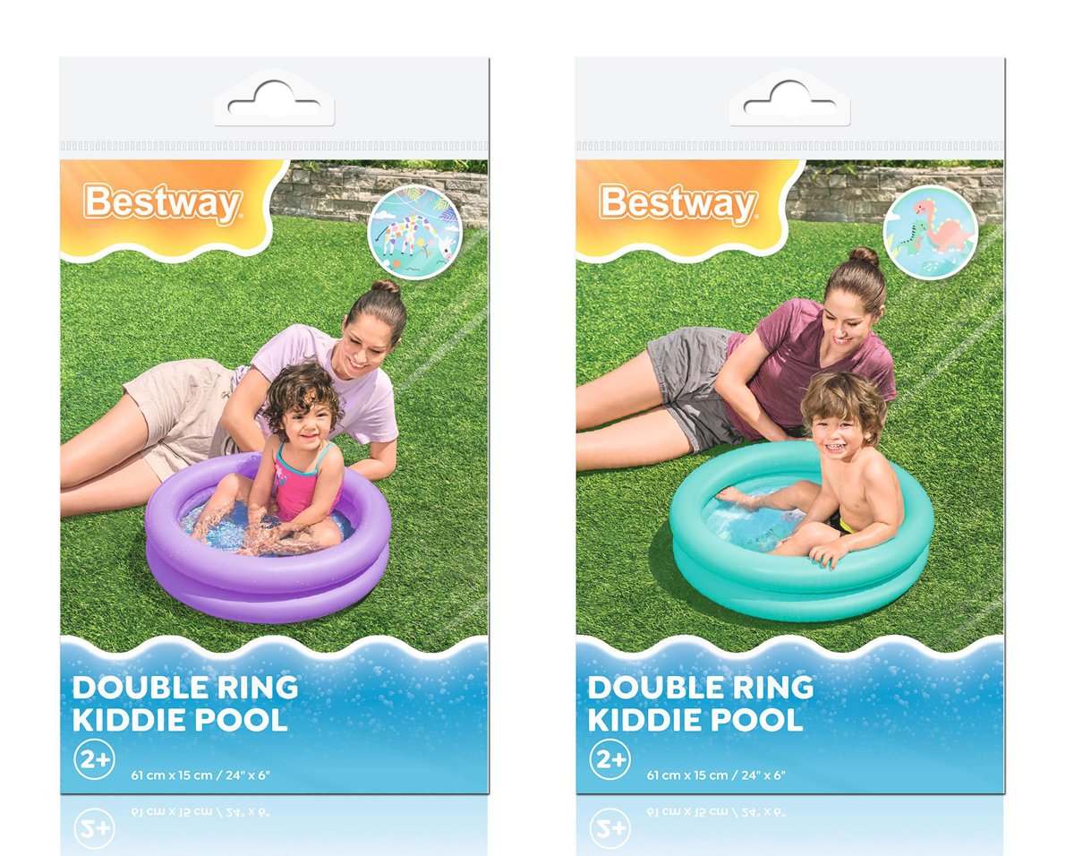 BESTWAY παιδική φουσκωτή πισίνα 51061, 21lt, Φ61x15cm, διάφορα χρώματα, 1τμχ - Image 5
