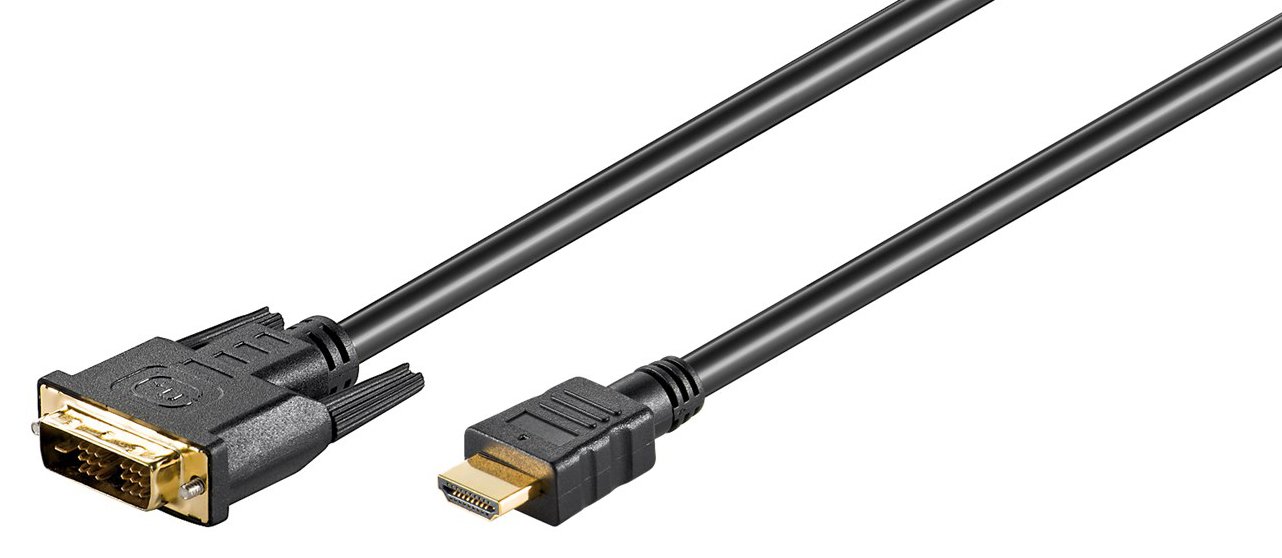 GOOBAY καλώδιο DVI-D σε HDMI , 1m, μαύρο 2198