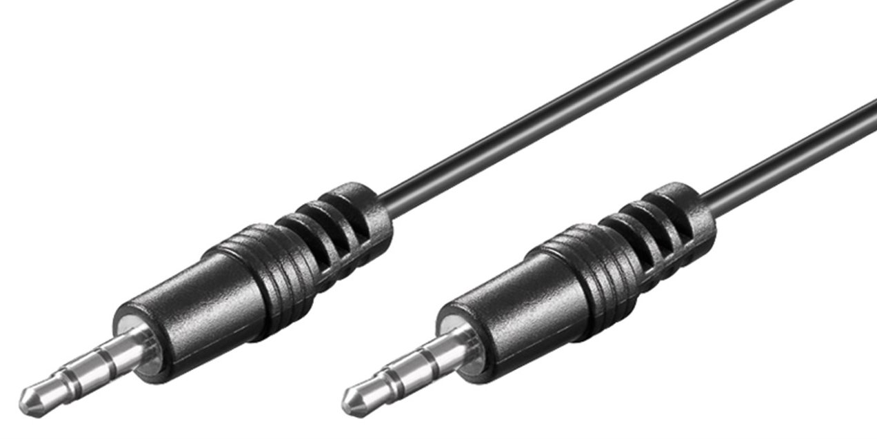 GOOBAY καλώδιο ήχου 3.5mm , 3 pin stereo, copper, 1.5m, μαύρο 2216
