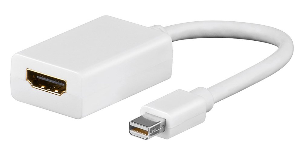 GOOBAY καλώδιο mini DisplayPort σε HDMI θηλυκό , 0.15m, λευκό 2201