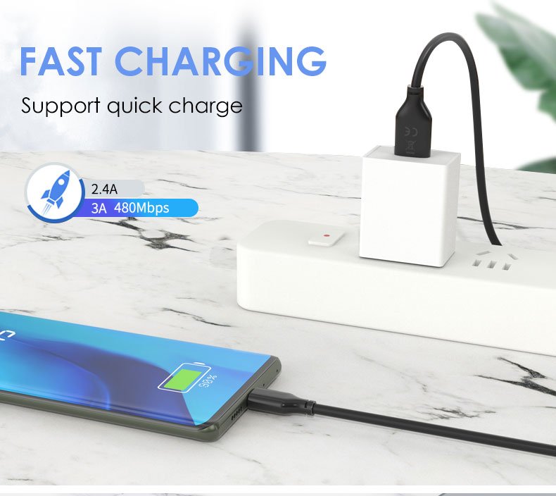 CABLETIME καλώδιο USB-C σε USB U323A, 3A, 480Mbps, 0.25m, μαύρο 2333 - Image 4